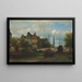 Vista desde Nieuwengracht en Ámsterdam - Elias Pieter van Bommel — cuadro enmarcado en la pared