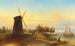 Molino de agua cerca de Ámsterdam - Elias Pieter van Bommel — vista de la obra