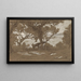 Mont Colognola, sheep grazing on Lake Trasimène - Elihu Vedder — framed artwork on a wall