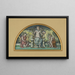 Estudio para la paz y la prosperidad - Elihu Vedder — cuadro enmarcado en la pared