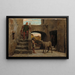 La Fable du Meunier, de son Fils et de l'Âne No 1 - Elihu Vedder — framed artwork on a wall