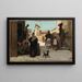 The miller's fable, his son, and the donkey no. 4 - Elihu Vedder — framed artwork on a wall