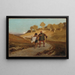 The Miller's Fable, His Son, and the Donkey No 8 - Elihu Vedder — framed artwork on a wall