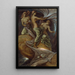 Les Parques rassemblant les étoiles - Elihu Vedder — framed artwork on a wall