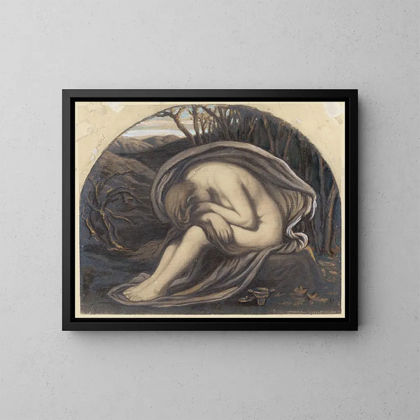 La Madeleine - Elihu Vedder — cuadro enmarcado en la pared