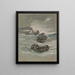 El naufragio - Elihu Vedder — cuadro enmarcado en la pared