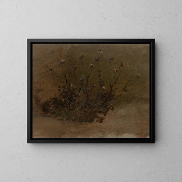 Flores silvestres - Elihu Vedder — cuadro enmarcado en la pared