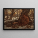 Young Marsyas charming the hares - Elihu Vedder — framed artwork on a wall
