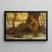 Young Marsyas, Marsyas enchanting the hares - Elihu Vedder — framed artwork on a wall