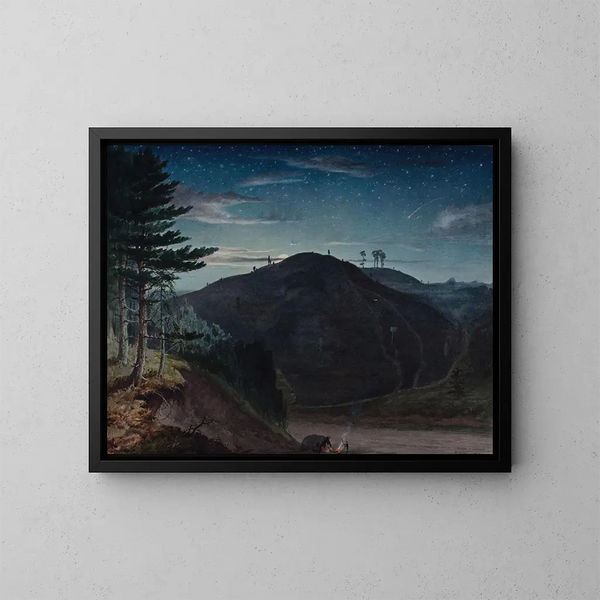 Cofton bajo la luna de Rednal - Elijah Walton — cuadro enmarcado en la pared