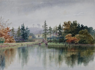 En el jardín de la rosa y la corona - Elijah Walton — vista de la obra