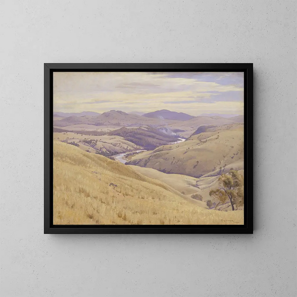 Weetangera Canberra - Elioth Gruner — cuadro enmarcado en la pared