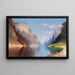 Fjord Landscape - Elisabeth Grüttefien Kiekebusch — framed artwork on a wall