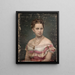 la Reina Olga de Grecia - Elisabeth Jerichau-Baumann — cuadro enmarcado en la pared