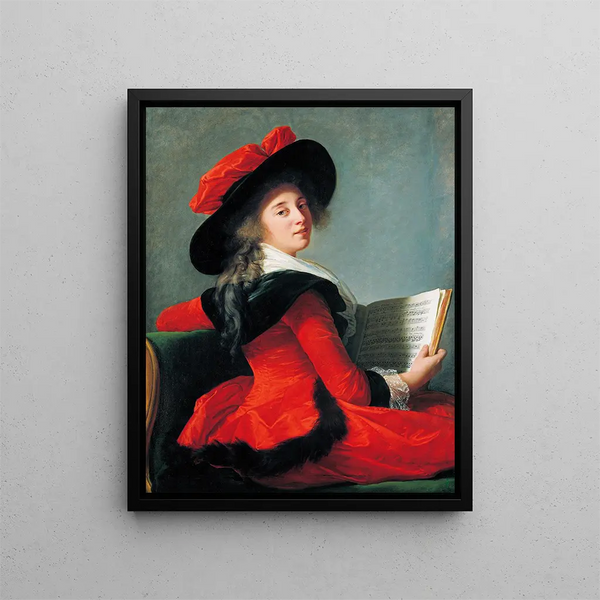 Baronne de Crussol - Elisabeth Louise Vigée Le Brun — cuadro enmarcado en la pared