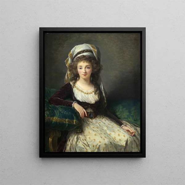 Madame d'Aguesseau de Fresnes - Elisabeth Louise Vigée Le Brun — cuadro enmarcado en la pared