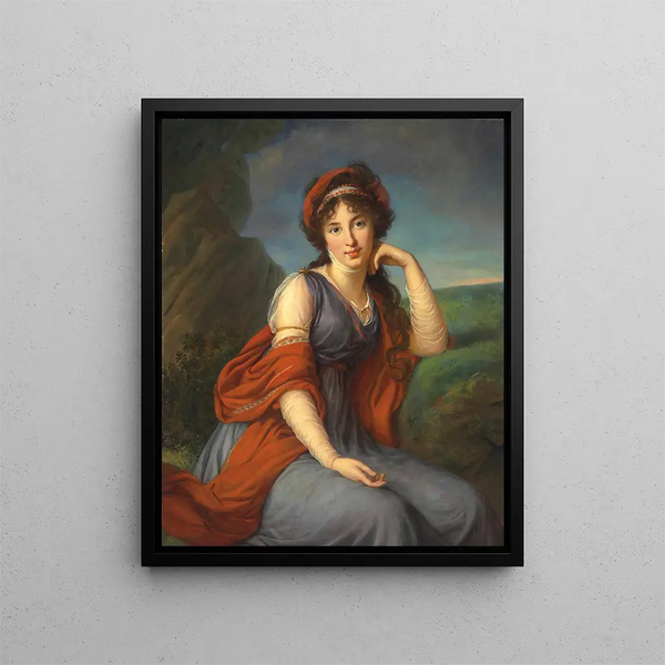 Maria Grigorievna Viazemskaa Princesa Golitsyna 1772-1865 - Elisabeth Louise Vigée Le Brun — cuadro enmarcado en la pared