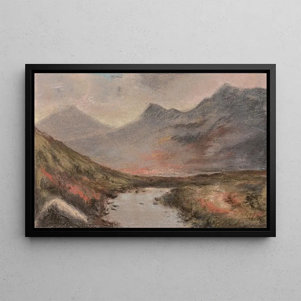 Paisaje montañoso - Elisabeth Louise Vigée Le Brun — cuadro enmarcado en la pared