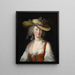 retrato de Anne Catherine Le Preudhomme de Chatenoy, condesa de Verdun - Elisabeth Louise Vigée Le Brun — cuadro enmarcado en la pared