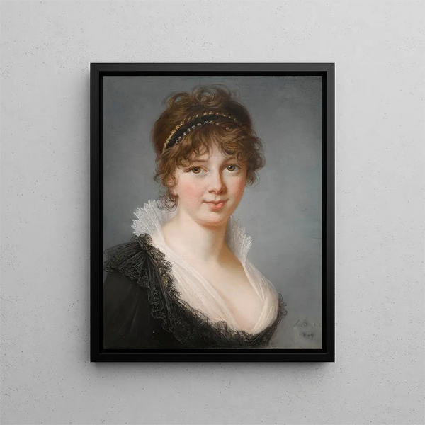 retrato de la Sra. Spencer Perceval nacida Jane Wilson - Elisabeth Louise Vigée Le Brun — cuadro enmarcado en la pared