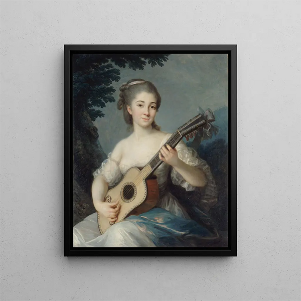 Retrato de Marie Louise Adélaïde Jacquette de Robien, vizcondesa de Mirabeau - Elisabeth Louise Vigée Le Brun — cuadro enmarcado en la pared