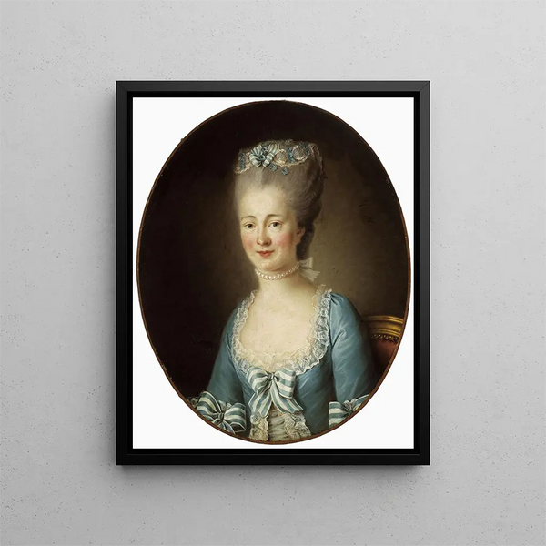 Retrato de una joven mujer - Elisabeth Louise Vigée Le Brun — cuadro enmarcado en la pared