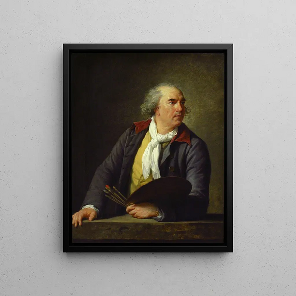 Retrato de Hubert Robert - Elisabeth Louise Vigée Le Brun — cuadro enmarcado en la pared