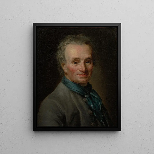 Retrato de Jean Baptiste Lemoyne el Joven - Elisabeth Louise Vigée Le Brun — cuadro enmarcado en la pared