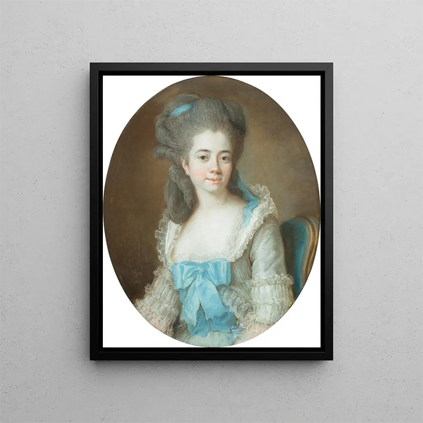 retrato de Madame Aignan de Sanlot - Elisabeth Louise Vigée Le Brun — cuadro enmarcado en la pared