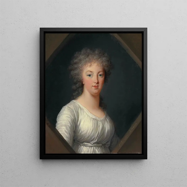 retrato de Marie-Antoinette 1755-1793 - Elisabeth Louise Vigée Le Brun — cuadro enmarcado en la pared