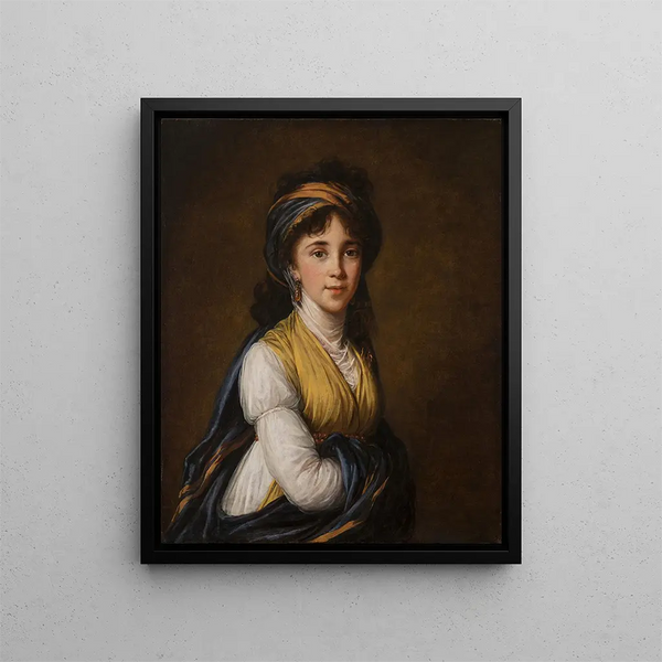 Retrato de la princesa Belozersky - Elisabeth Louise Vigée Le Brun — cuadro enmarcado en la pared