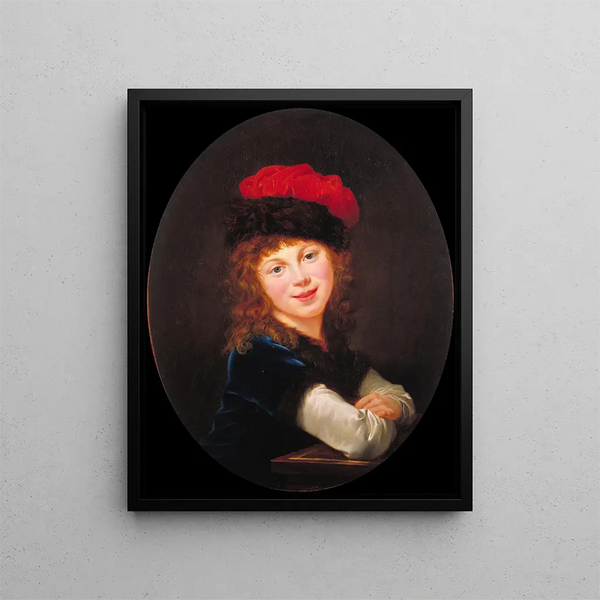 Retrato de una niña - Elisabeth Louise Vigée Le Brun — cuadro enmarcado en la pared