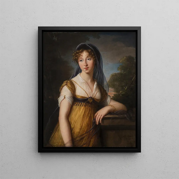 Retrato de una mujer - Elisabeth Louise Vigée Le Brun — cuadro enmarcado en la pared