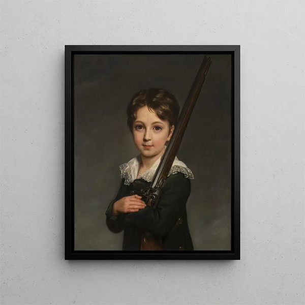 Retrato de un joven niño - Elisabeth Louise Vigée Le Brun — cuadro enmarcado en la pared
