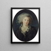 retrato presunto de Charlotte Françoise Bergeret de Norinval - Elisabeth Louise Vigée Le Brun — cuadro enmarcado en la pared