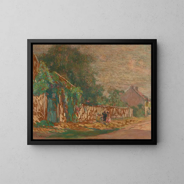 Flores de la calle - Eliseu Visconti — cuadro enmarcado en la pared