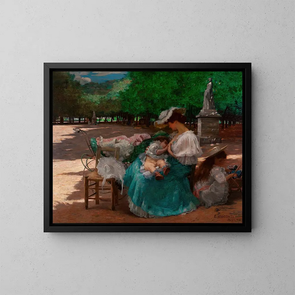 Maternidad - Eliseu Visconti — cuadro enmarcado en la pared