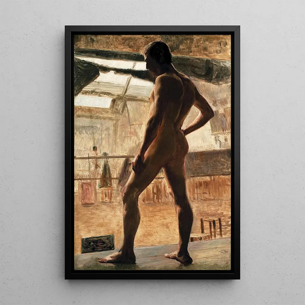 Nu masculino - Eliseu Visconti — cuadro enmarcado en la pared