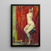 Nude Sitting Painting - Eliseu Visconti — framed artwork on a wall