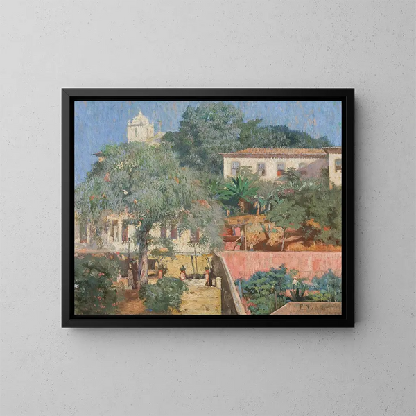 Paisaje de Santa Teresa - Eliseu Visconti — cuadro enmarcado en la pared