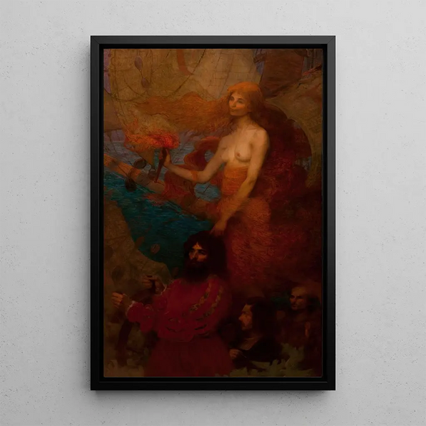 La Providence guía Cabral - Eliseu Visconti — cuadro enmarcado en la pared