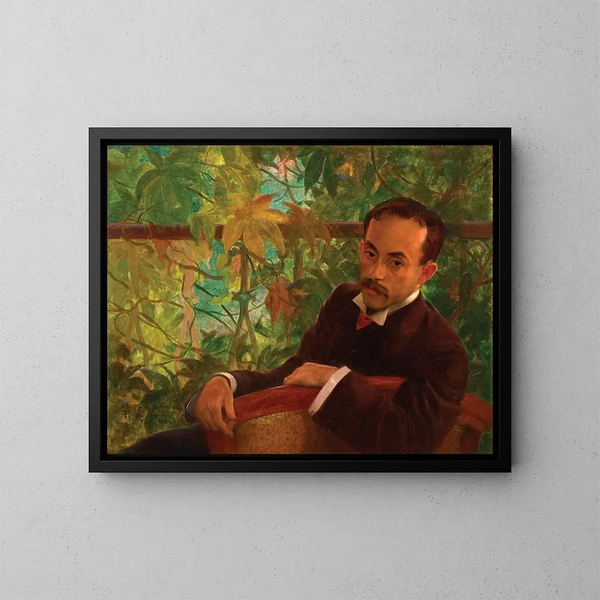 Retrato de Ovdio Romeiro - Eliseu Visconti — cuadro enmarcado en la pared