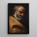 Retrato de un anciano - Eliseu Visconti — cuadro enmarcado en la pared