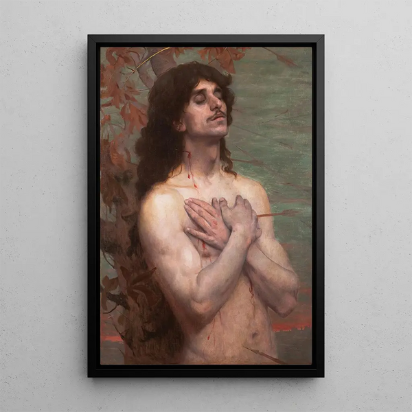 San Sebastián, estudio para Recompensa de San Sebastián - Eliseu Visconti — cuadro enmarcado en la pared