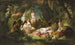 Mujeres desnudas en un jardín sombreado - Eliza Joinville — vista de la obra