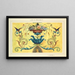 Ornament Louis XIV II - Elizabeth A Nedwill — framed artwork on a wall