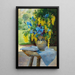 Un ramo floral con iris y cytisus - Ella Wetzko-Ehrenberger — cuadro enmarcado en la pared