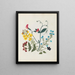 álbum de flores en papel recortado pl. 09 - Ellen W. | W — cuadro enmarcado en la pared