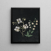 Álbum de flores en papel recortado Pl21 - Ellen W. | W — cuadro enmarcado en la pared