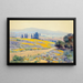 California Spring Landscape Painting - Elmer Wachtel — framed artwork on a wall